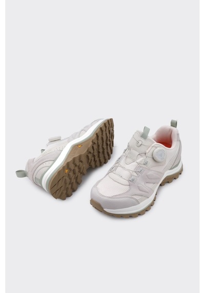Derinet İthal Malzeme Cırt Ayarlı Kadın Sneaker Bej Bej