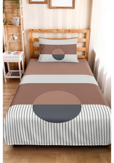 Geometrik Çizgili Bej Genç Odası Tek Kişilik Pike Takımı - Kahve 160x220 Cm Kapitone Yatak Örtüsü Kremamsı Toprak Işıltısı Geometrik Çizgili Bej Genç Odası Tek Kişilik Pike Takımı - Kahve 160x220 Cm Kapitone Yatak Örtüsü Kremamsı Toprak Işıltısı