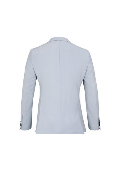 Hatemoğlu Mavi Slim Fit Mono Yaka Casual Takım Elbise