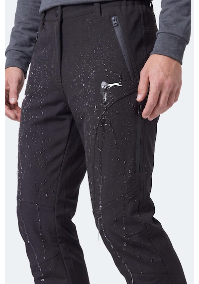 Slazenger Celyon Erkek İçi Polarlı Rüzgar Ve Su Geçirmez Softshell Siyah Pantolon