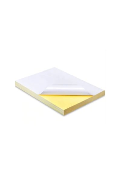 Yapışkanlı Etiket Parlak Kuşe A4 Boyutunda 100