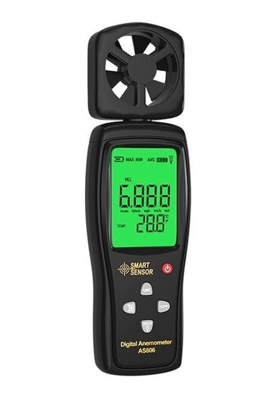 Smart Sensor As806 As 806 Rüzgar Hızı Ve Sıcaklık Ölçer Anemometre