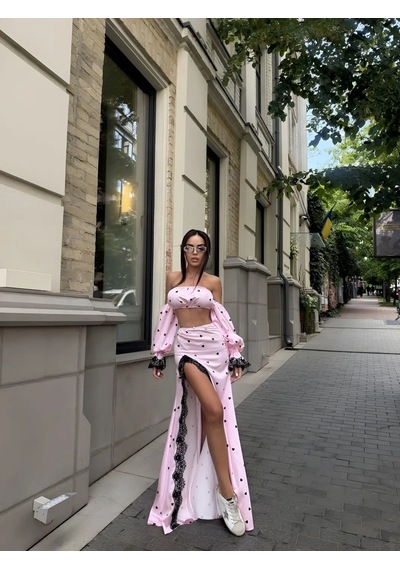 Havens Allure Saten Takım Pembe