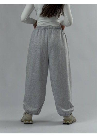 Cocopelli Gri Oversize Kadın Baggy Pantolon Coc3430