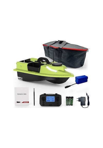 Hallow Y27392G-120Uk Gps Rc Yem Tekne 500 M Kablosuz Uzaktan Kumanda Balıkçılık Yeşil