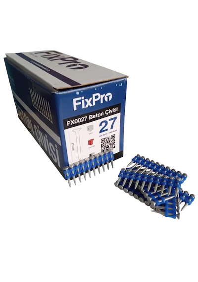 Fixpro 27 Mm Beton Çivi 1 Kutu 1000 Adet Çivi Gaz Hariç