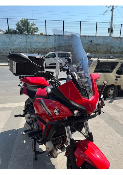 2020-24 Yamaha Tracer 700 Uzun Ön Cam Açık Füme Zeus 52cm 4mm Mt700 Açik Füme