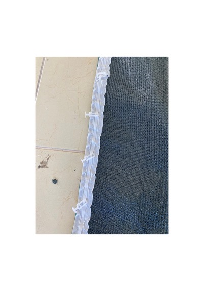 %95 Gölgeleme File Perde Korniş Düğmeli Kuşgözlü Balkon Teras Bahçe Mahremiyet Perdesi Koyu Yeşil