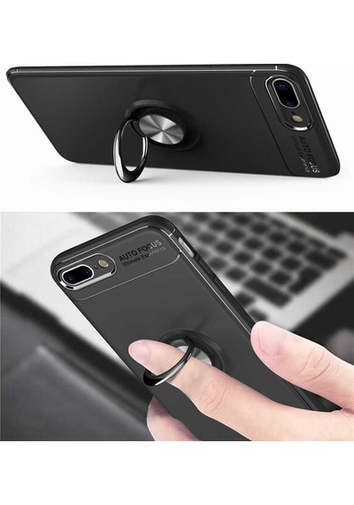 Apple Uyumlu iPhone 8 Plus Kılıf Zore Ravel Silikon Kapak Kırmızı