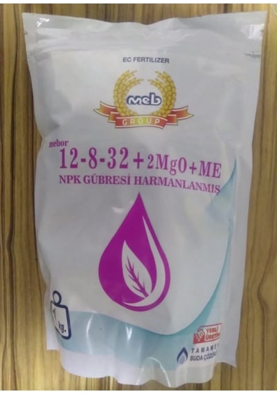 Mebor 12 8 32 Harmanlanmış Npk Gübresi 1 KG