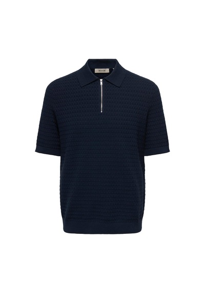Only & Sons Menu Structure Erkek Lacivert Polo Tişört 22038171-dsp