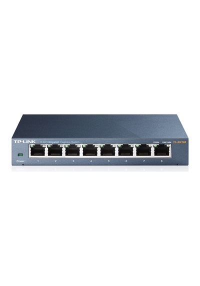 TP-Link Tl Sg108 8 Port Gıgabıt Masaustu Swıtch Celık Kasa