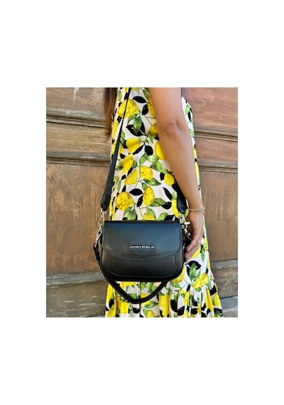 Just Polo Kadın Orta Boy Ayarlanabilir Çapraz Askılı Günlük Kullanıma Uygun El & Omuz Çantası Shoulder Bag Siyah