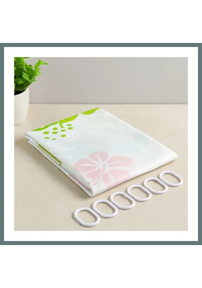 Ventra Pvc Banyo Duş Perdesi 90x180 Cm - 2'li, 12 Halka Ventra Diğer