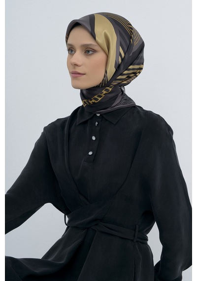 Armine Saf İpek Sura Eşarp-2026 İlkbahar-yaz- 952100d Siyah