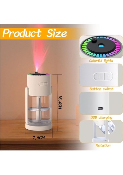 Zvnm Led Işıklı Hava Nemlendirici Cihaz Zcv12