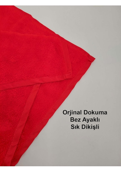 12'li Mikrofiber Kuaför Havlusu Kırmızı 50 x 90 CM Boya Tutmayan Profesyonel Havlu Seti