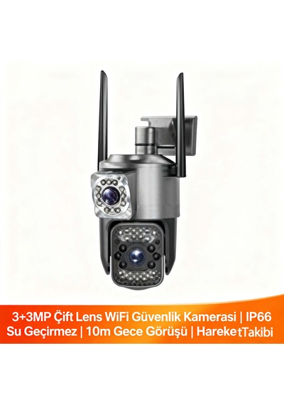 Ev İçi Ve Dışı Kullanım İçin Wifi Güvenlik Kamerası 4mp 360 Derece Tam Kapsama