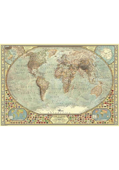 Anatolian 2000 Parçalık Puzzle - Dünya Haritası 3935