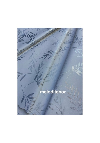 Simli Salça Lekesi Tutmayan Sedefli Beyaz Lüks Dertsiz Linen Yuvarlak Pvc Muşamba Masa Örtüsü Gümüş