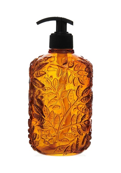 Design Venüs Cam Sıvı Sabunluk - Amber Çok Renkli