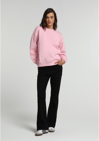 Colin's Colins Regular Fit Yuvarlak Yaka Baskılı Kadın Pembe Sweatshirt Cl1082141 Q1.v2 Pın