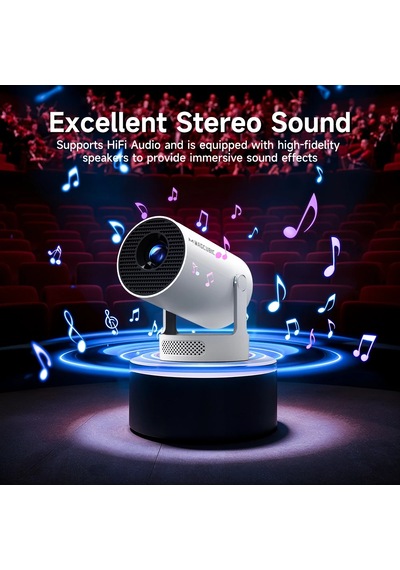 Projektör Android 11 4k 1280 720p Hy300 Pro + Çift Wifi
