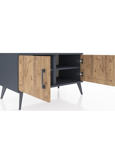 Hyperion Şifonyer 2 Raflı 2 Kapaklı 88x44x48 Antrasit-çam/antrasit Çam/antrasit Hyperion Şifonyer 2 Raflı 2 Kapaklı 88x44x48 Antrasit-çam/antrasit Çam/antrasit