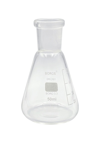 Borox Cam Erlen Şilifli 50 ML 19/26 Şilifli Erlenmayer