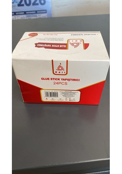 Edil Glue Stick Yapıştırıcı 9g - 24'lü Kutu Solvent İçermez Çeşitli Kağıt Türleri İçin