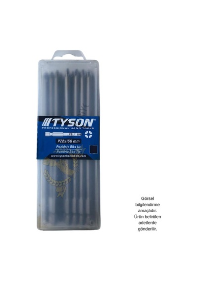Kupa Tyson Vidalama Ucu Bits Uç - Pz2 Yıldız - 15 Cm. - 20 Adet