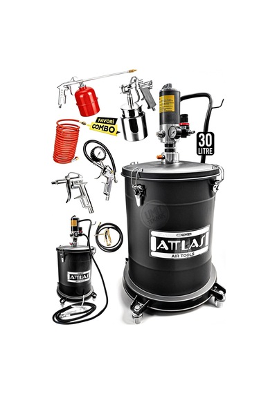 30litre Profesyonel 5li Havalı Havalı Yüksek Basınç Mafsalı 6-8bar Havalı Gres Pompası