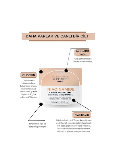 Byphasse Niacinamide Skin Booster Leke Karşıtı Krem 50 ML