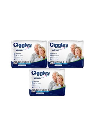 Giggles Hasta Bezi Yetişkin Bel Bantlı Tekstil Yüzey Xl 90adet XL