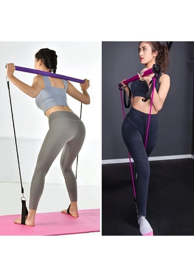 Buffer Jimnastik Çubuğu Plates Barı Taşınabilir Spor Ve Egzersiz Aleti Mor