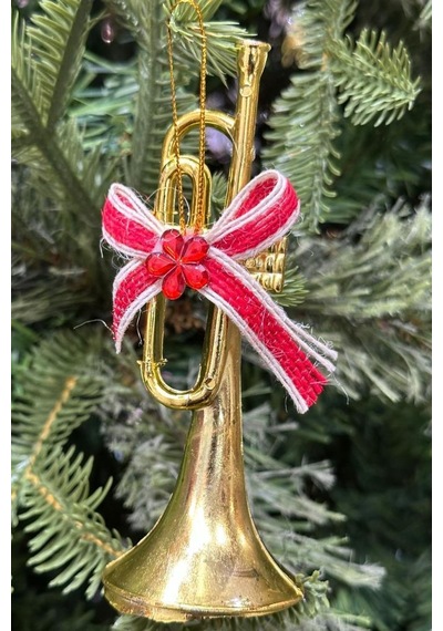 Beysüs Yılbaşı Çam Ağacı Süsü Borazan Gold 12 Cm Diğer