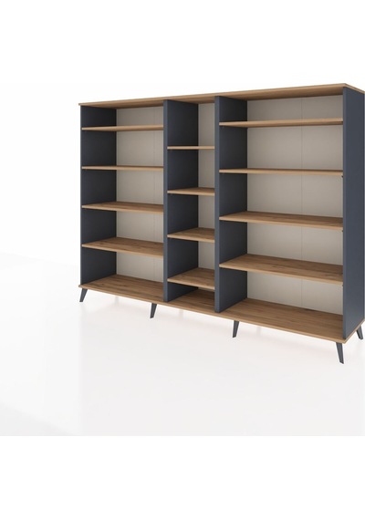 Hyperion Dolap 11 Raflı 220x44x163 Antrasit-çam Atlas Çam - Antrasit Hyperion Dolap 11 Raflı 220x44x163 Antrasit-çam Atlas Çam - Antrasit