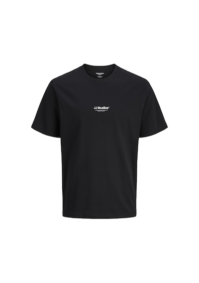 Jack & Jones Erkek Minimal Baskili Tisört - Soho - 12278787 Siyah