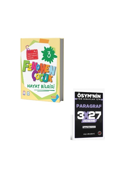Fenomen Çocuk 2027 3. Sınıf Hayat Bilgisi + Evp Akademi Paragraf
