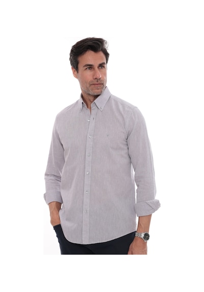 Slim Fit Uzun Kol Yaka Düğmeli Nefes Alan Keten Hediye Kutulu Erkek Gömlek Fs-004548 - Gri-3243 Slim Fit Uzun Kol Yaka Düğmeli Nefes Alan Keten Hediye Kutulu Erkek Gömlek Fs-004548 - Gri-3243