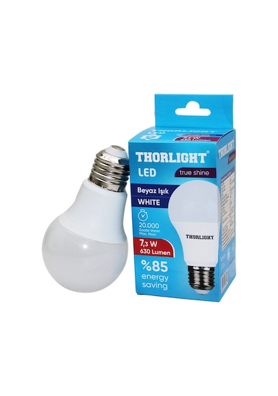 Thorlıght A-6007b E27 Beyaz Led Ampul 7.3w - 10'li Paket Diğer