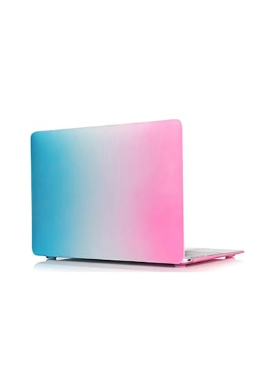 Macbook Air 13 İnç Kılıf A1369 A1466 Uyumlu Pembe Mavi Geçişli Hard Case Sert Koruyucu Kapak Gradient Ombre Laptop Case 2010-2017 Rainbow 01 Belirtilmemiş