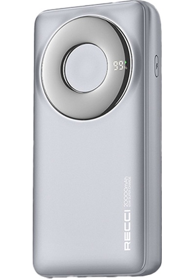 Recci Rpb-p72 Hızlı Şarj Özellikli Type-c Kablolu Powerbank 65w 20.000mah Gri