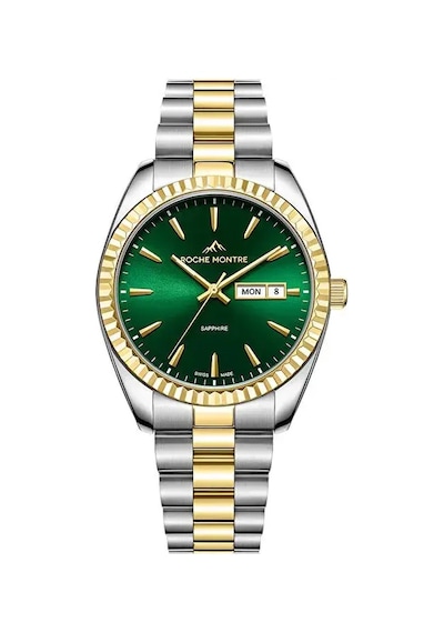 Roche Montre Rmg6001-07 Quartz Çelik Gri-altın Rengi Safir 39 Mm Erkek Kol Saati