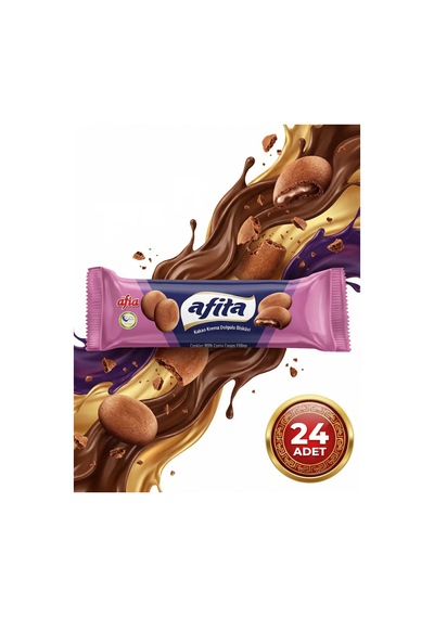 Afia Afita Kakao Krema Dolgulu Bisküvi 24x75 Gr 96100231