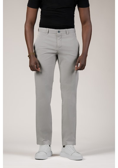 Akçaylar Regular Fit Pamuklu Büyük Beden Yazlık Chino Pantolon gri
