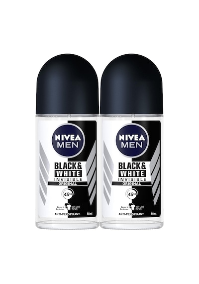 Nivea Men Invisible Black & White Roll-On Deodorant 2 x 50 ML