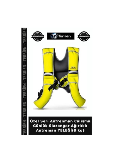 Özel Seri Antrenman Çalışma Günlük Slazenger Ağırlıklı Antreman Yeleği 8 Kg Belirtilmemiş