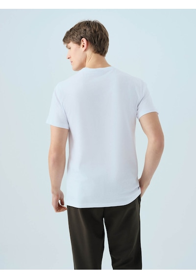Loft Regular Fit Beyaz Erkek T-shirt Lf2038462 Beyaz