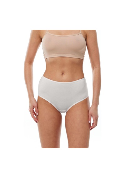 Malabadi 1030 2'li Paket Kadın Modal Yüksek Bel Battal Slip & Külot Ekru